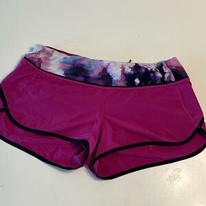 Lululemon Athletica 2.5” Magenta and Purple Athletic Shorts